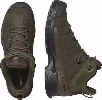 Salomon X Ultra Tracker GORE-TEX Ranger Green Earth Brown Black – Trockene Füße bei jedem Wetter dank professioneller Membrantechnologie