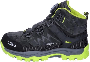 CMP Kid's Kiruna Mid Fitgo Trekking Shoes WP schwarz Piombo Acido