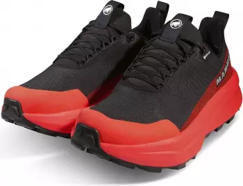 Mammut Aenergy Mtn Low GTX Herren schwarz-rot 00807 – Wasserdicht bei reduzierter Atmungsaktivität