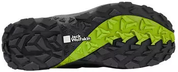 Jack Wolfskin Vojo Tour Texapore Low slate – Dämpfung und Sohlenkonstruktion für verschiedene Untergründe