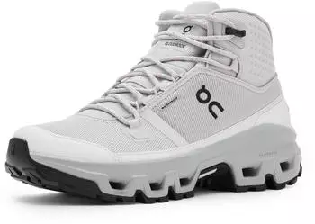 On Cloudrock Mid Waterproof Women grau (glacier/alloy)