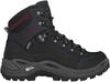 Lowa - Wanderschuhe - Renegade GTX Mid Ws black/burgundy für Damen aus Leder -