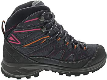 McKinley Hiking Boots Vulcanus Mid AQX M anthracite/red/orange – Hervorragende Sohle für sicheren Halt