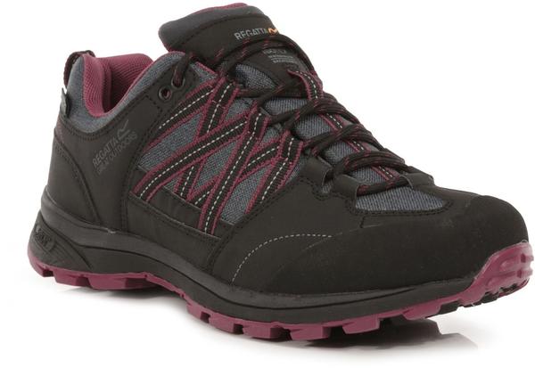Wanderschuhe Material & Eigenschaften Regatta Samaris Low II Walking Boots Women black purple