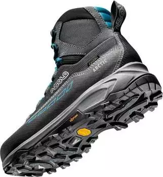 Asolo Artic GV Women grey/gunmetal/peacock – Trittsicherheit und Stabilität auf jedem alpinen Untergrund