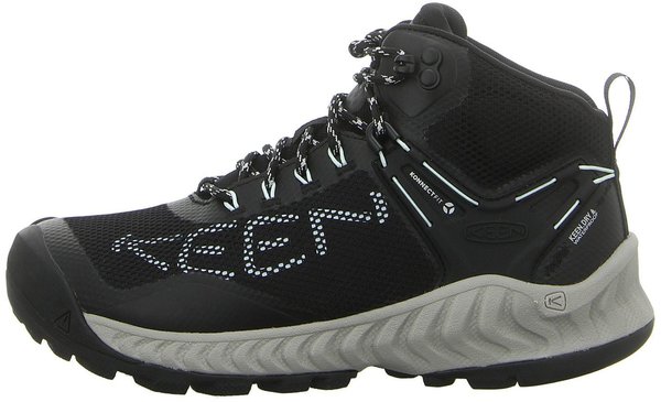 Women's NXIS Evo Mid WP Walking Boots black blue glass Eigenschaften & Material Keen NXIS Evo Mid WP Women black blue glass