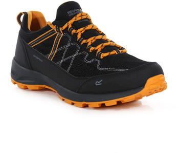 Regatta Men's Samaris Lite Waterproof Low Walking Shoes black/flame orange