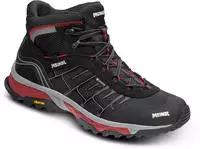 Meindl - Wanderschuhe GORE-TEX - Finale Mid GTX Black/Red f&uuml;r Herren - Gr&ouml;&szlig;e 10 UK