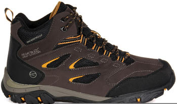 Regatta Mens Holcombe IEP Mid Hiking Boots (RMF573_2LP) peat/inca gold