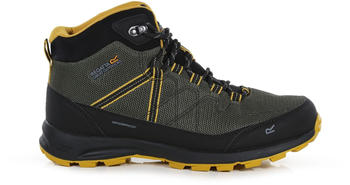 Regatta Men's Samaris Lite Waterproof Mid Walking Shoes (RMF700_X8R) dark khaki/yellow gold