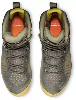 Mammut Sport Group Mammut Sapuen High GTX Women dark tin/amber green – Hervorragende Sohle für sicheren Halt