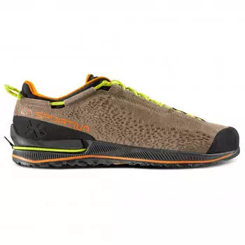 La Sportiva Men's TX2 Evo Leather Approach Shoes taupe/lime punch