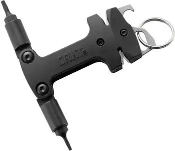CRKT Messerwartungswerkzeug Wolframkarbid- & Keramikschärfer, Schlüsselanhänger (9704)