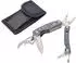 Troika Rucksack Tool Multitool 15 Funktionen Edelstahl mit Karabiner (TOL46/GY)