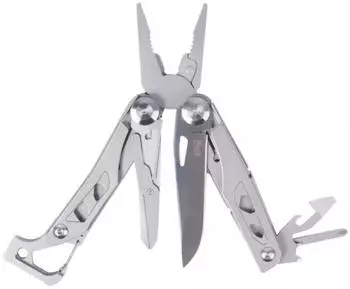 Herbertz Multitool Back-Lock 12 Funktionen, Edelstahl, Nylon-Etui (55048)
