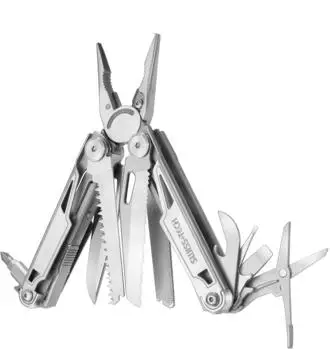 Swiss+Tech Multifunktionszange 16-in-1 Edelstahl, faltbar (ST021024)