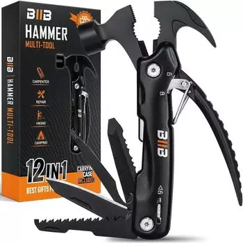LuxusKollektion Multitool Hammer 12-in-1 Camping