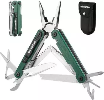 LuxusKollektion Multifunktionszange 18-in-1, Edelstahl, grün
