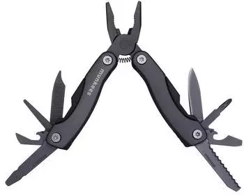 Munkees Multitool 9-in-1 Edelstahl, anthrazit