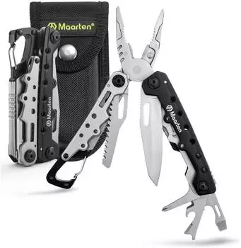 LuxusKollektion Multitool Zange 11-in-1, faltbar, Edelstahl