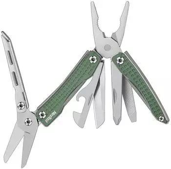 LuxusKollektion Multifunktionswerkzeug 10-in-1, faltbar, grün