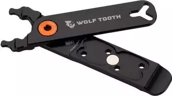 Wolf Tooth Components Master Link Combo Pliers Kombizange, schwarz/orange (MLCP-BLK-ORG)