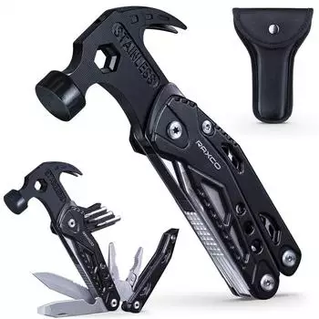 LuxusKollektion Multitool Hammer Zange 15-in-1, Edelstahl, 15cm