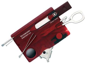 Victorinox Taschenmesser SwissCard Lite 0.7300.T 13 Funktionen Schere Lupe LED transparent