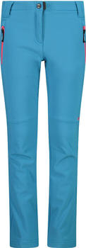 CMP Girl's Slim/Fit Softshell Trousers With Wide Bottoms (30A1465) lake