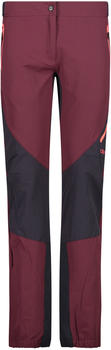 CMP Women's Ergonomic Unlimitech Trousers In 4/Way Stretch Ripstop (30T2316) burgundy