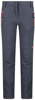 CMP Girl's Slim/Fit Softshell Trousers With Wide Bottoms (30A1465) titanio/gloss