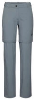 Mammut 1022-02550-00789-EU 36, Mammut Damen Hiking V Zip Off Hose (Gr&ouml;&szlig;e S, grau)