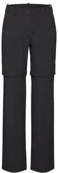 Mammut Women's Hiking V Zip Off Pants Regular (1022-02550) black