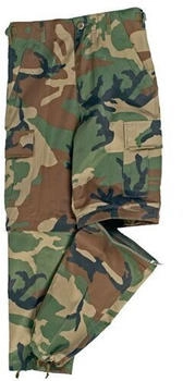 Mil Tec BDU Zip-Off woodland