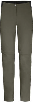 Bergson Outdoorhose AALBORG Vario Zipp-Off slim grau grün