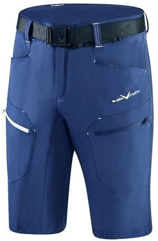 Black Crevice Trekking Shorts stahlblau weiß