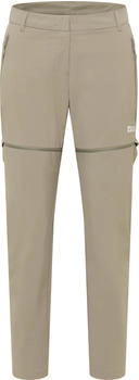 Jack Wolfskin Hikeout Zip Off Pants Women Regular (A63926) stone