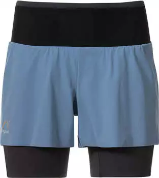 Bergans Damen Y LightLine Fast 5" Shorts (3456) elemental blue/dark shadow grey