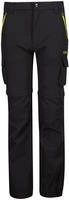 CMP 31T562403UT, CMP - Boy's Zip Off Pant 4-Way Stretch - Trekkinghose Gr 128 schwarz