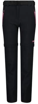CMP Mädchen Stretch Zip Off Wanderhose Blau-Bubblegum (3T51445-00NT)