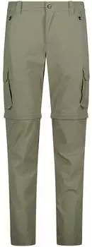CMP Herren Zip-Off Stretchhose Mit Cargo-Taschen (31T5627-E663) sage