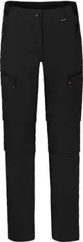 Bergson Pori Doppel Zip-Off mit T-Zip Wanderhose robust elastisch (833311) schwarz