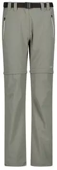 CMP Damen Zip-Off Trekkinghose (3T51446) grau
