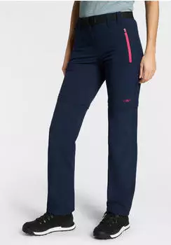 CMP Women's Zip-Off Hiking Trousers (3T51446) b.blue/magenta