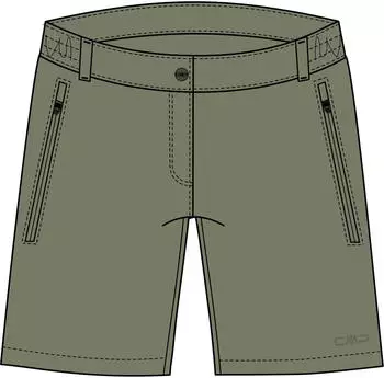 CMP Trekking Shorts mit G&uuml;rtel (35T5166) avocado