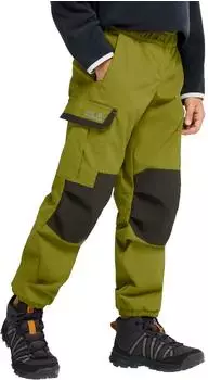 Jack Wolfskin Cargo K Winter Pants khaki green