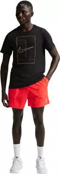 Nike Court Dri-FIT Advantage Hose kurz chile red/white (Herren) (FZ6913-673)