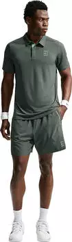 Nike Court Dri-FIT Advantage Hose kurz camo green/cucumber calm (Herren) (FZ6913-303)