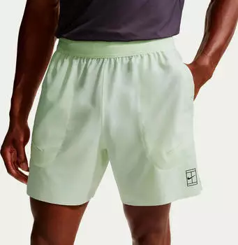 Nike Court Dri-FIT Advantage Hose kurz volt tint/black (Herren) (FZ6913-709)