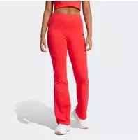 adidas Leggings Essentials Small Logo JD3074 Rot Flare Fit Damen